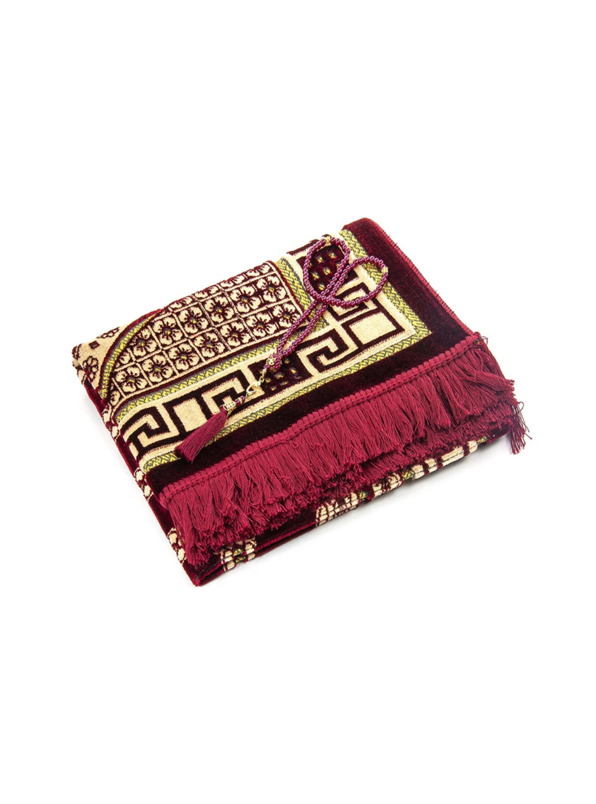 Red Prayer Rug & Tasbeeh