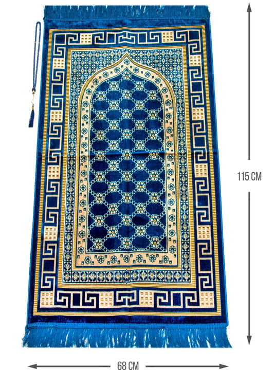 Blue Prayer Rug & Tasbeeh