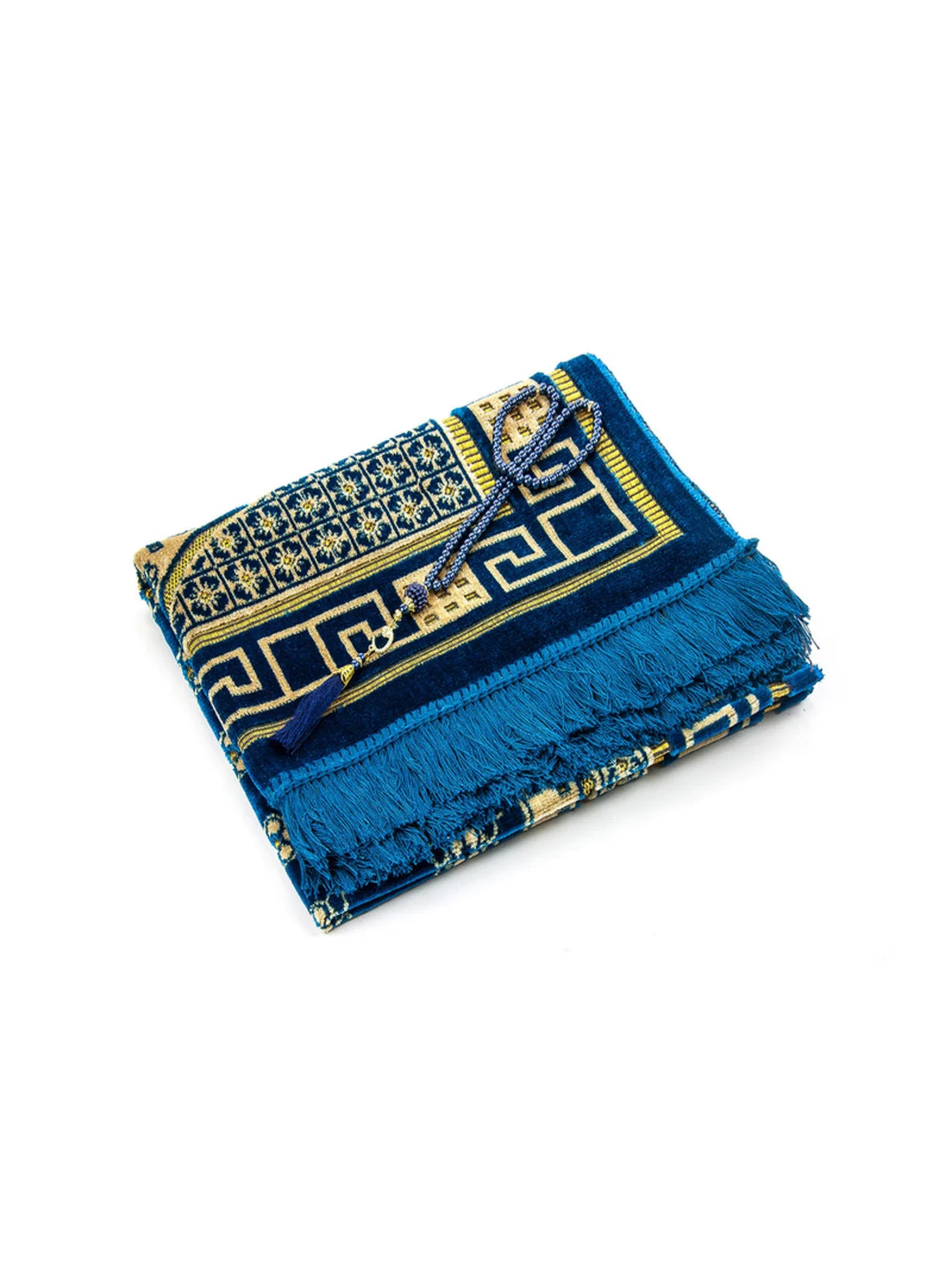 Blue Prayer Rug & Tasbeeh